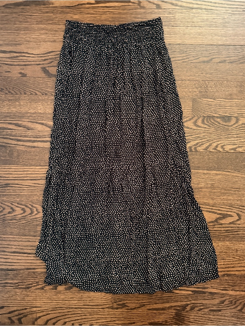 Billabong Black and White Polka Dot Midi Maxi Skirt
